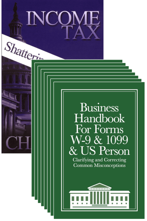 Business W-9 Handbook (8-Pack) + Income Tax: Shattering the Myths